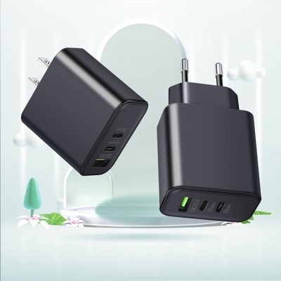 40W 3 Port Fast Charging USB C Wall Charger Dual USBC Power Adapter QC Wall Plug Multiport Brick Type C Block