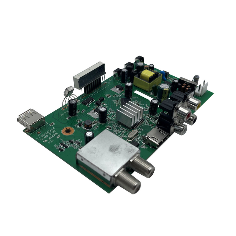 Customized Circuit PCB Assembly with Min. Hole Size 0.1mm and Min. Line Spacing 1/2 oz. copper .003" /- .0005" 0.0762mm