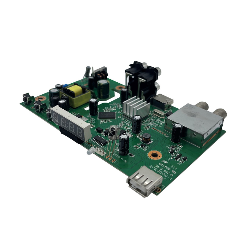 Customized Circuit PCB Assembly with Min. Hole Size 0.1mm and Min. Line Spacing 1/2 oz. copper .003" /- .0005" 0.0762mm