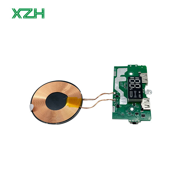 Double-Sided Green LPI Solder Mask PCBA Assembly for Power Bank Wireless Charging
