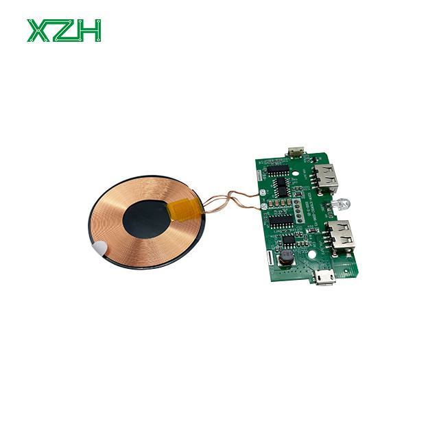 Double-Sided Green LPI Solder Mask PCBA Assembly for Power Bank Wireless Charging