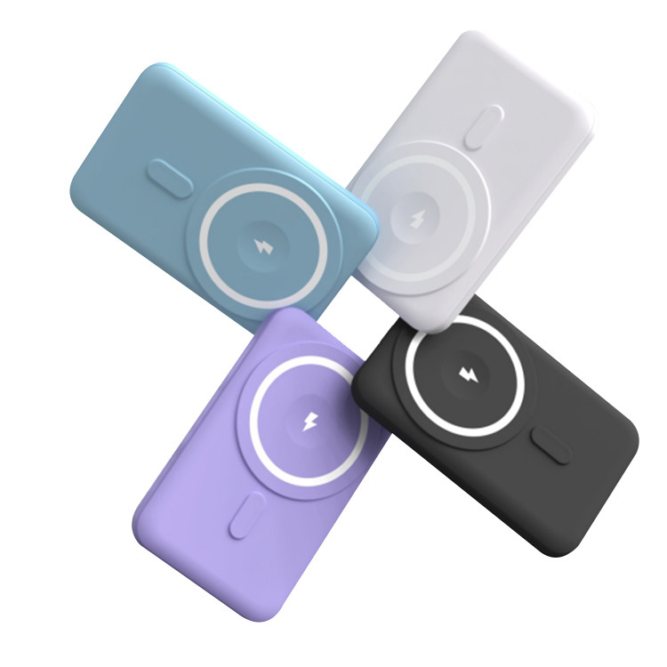 2024 New Products Fast Charging Wireless Magnetic Power Bank Type c Power Bank 5000 10000mah