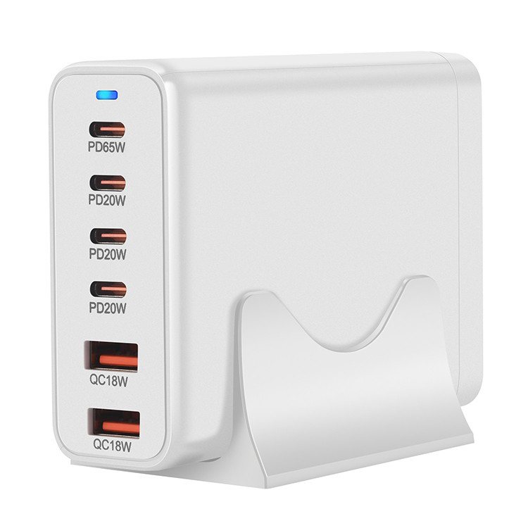 12V 2.5A Portable Fast Charging Station Pd Charger Adapter Laptop Notebook 6 in 1 Type C Hub