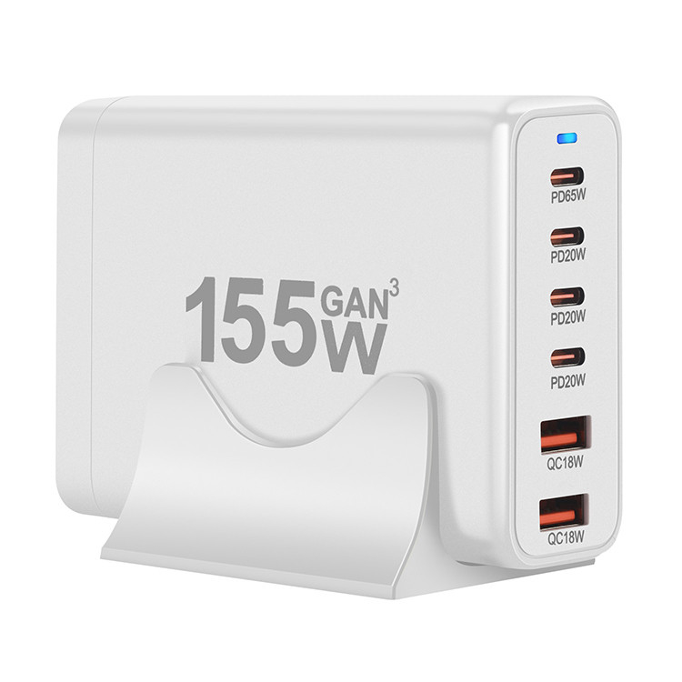 12V 2.5A Portable Fast Charging Station Pd Charger Adapter Laptop Notebook 6 in 1 Type C Hub