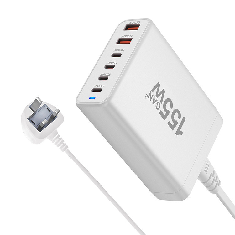 12V 2.5A Portable Fast Charging Station Pd Charger Adapter Laptop Notebook 6 in 1 Type C Hub