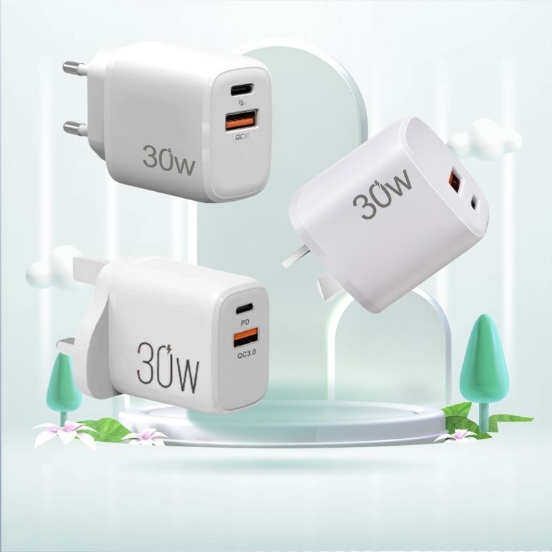 30W Factory Cheap Price XZH Phone Charger Fast Charging Eu Plug Usb Charger for Phone